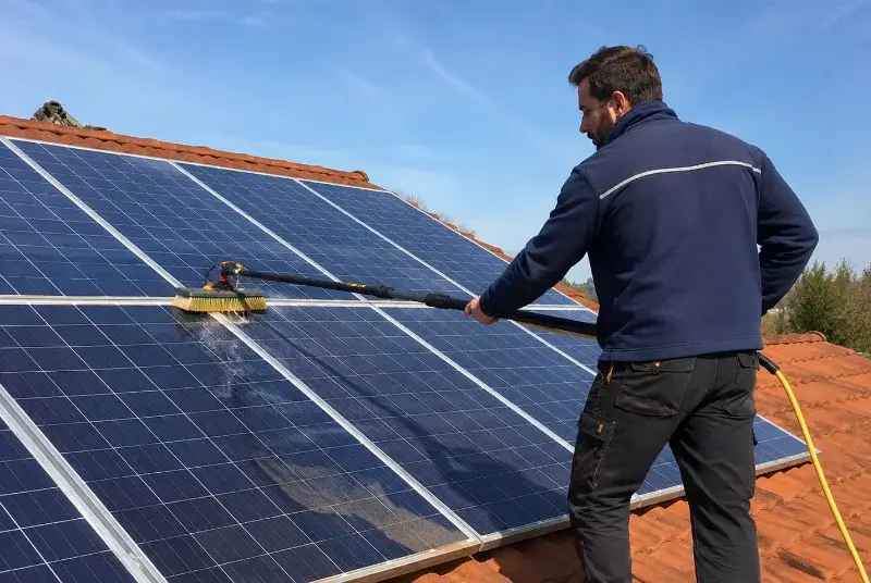 Nettoyage et entretien de panneaux solaires à Montgeard